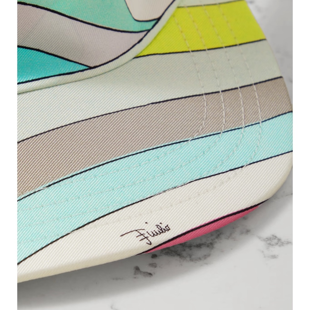 Brand New with tags: PUCCI Printed silk-twill visor - Picture 4 of 5